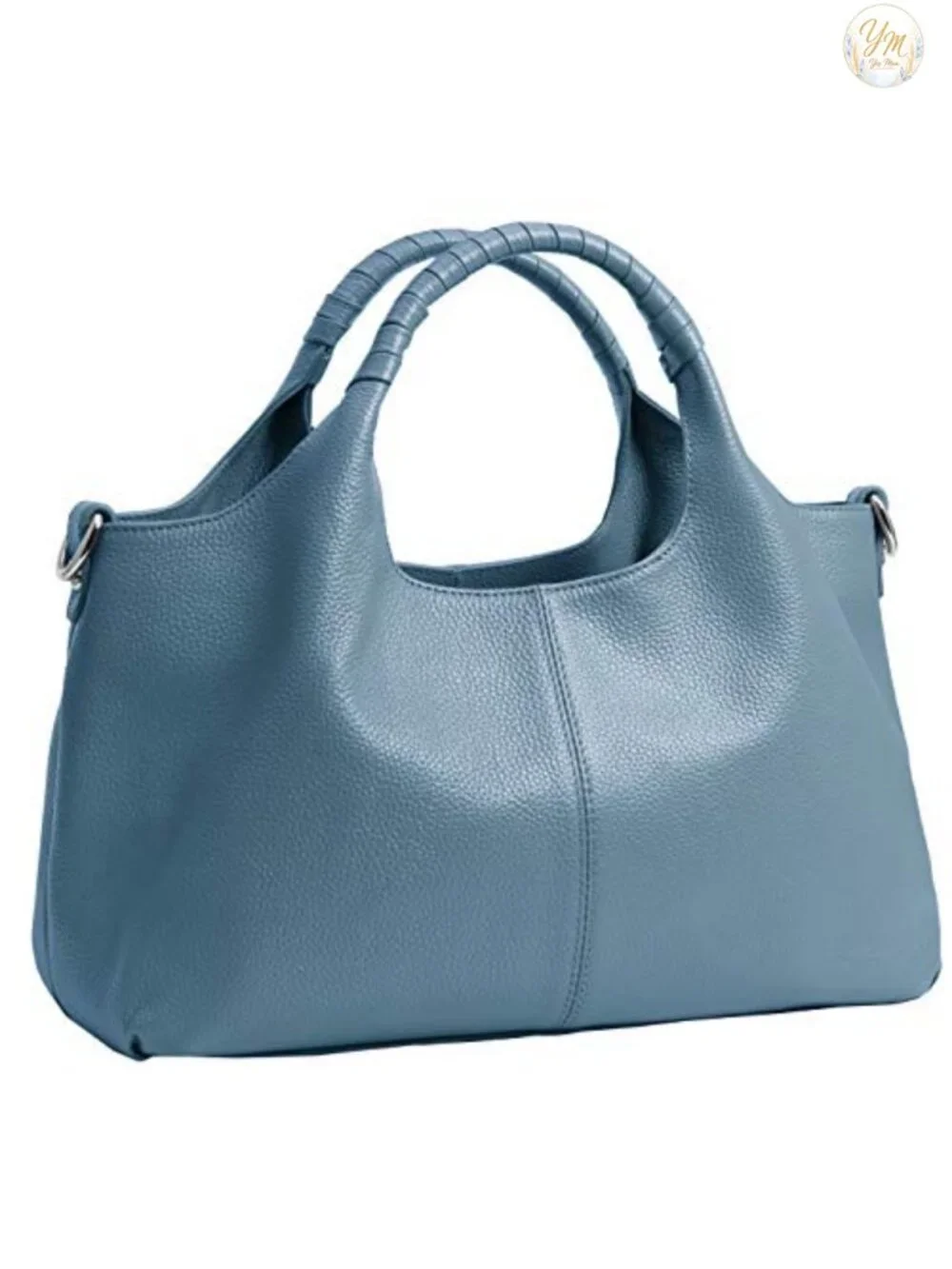 Genuine Leather Satchel Bag Women Crossbody Shoulder Tote Purse with Detachable